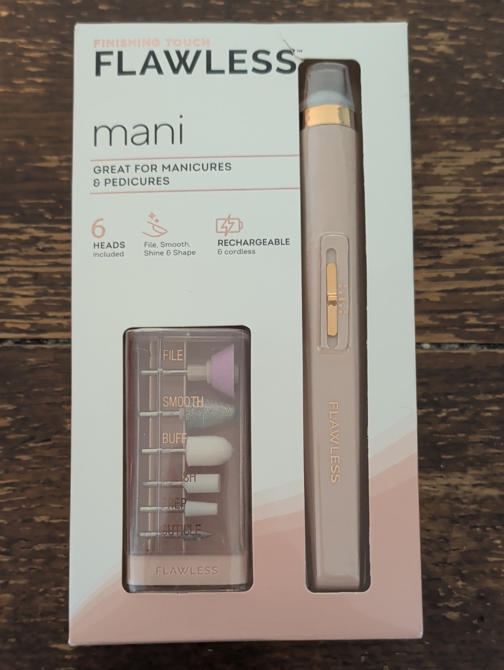 Flawless Mani Rechargeable Nail Groomer - Blush Pink